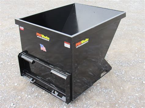 mini skid steer dump hopper|Dumpster / Hopper .